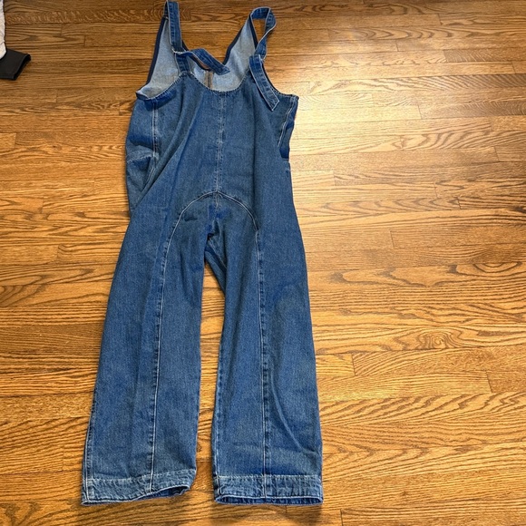 We The Free Classic Blue Denim Overalls Size Small - Picture 4 of 4